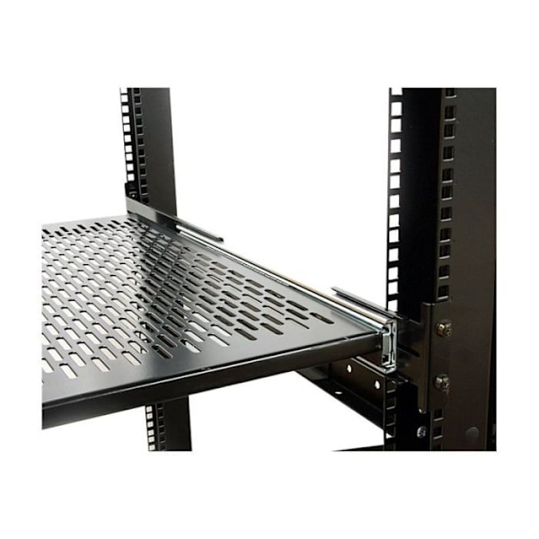 STARTECH skydehylde til 2U serverrack - Justerbar dybde 48 cm - 23 kg - Koldvalset stål (CRS) - 22,68