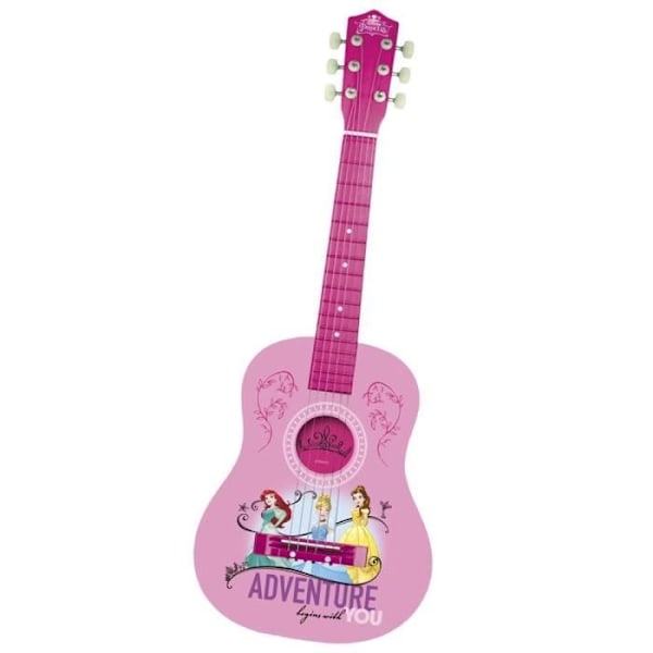 DISNEY PRINCESSE Spansk gitarr - 75 cm Rosa och mångfärgad