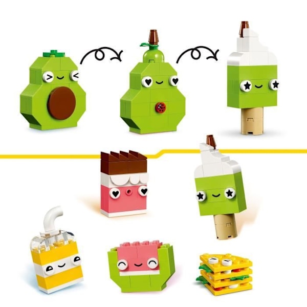 LEGO Classic 11039 Creative Foods - Byggleksak för barn från 4 år och uppåt Flerfärgad