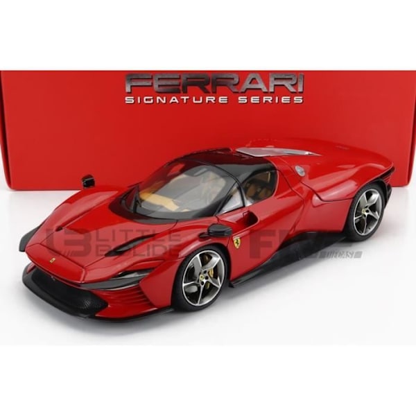 Samlarbil i miniatyr - BBURAGO - FERRARI Daytona SP3 Spider - 1/18 - Rosso Corsa 322 - 2022 Rosso Corsa 322, Vit