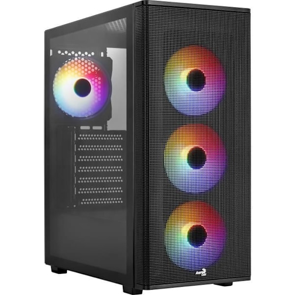 PC-fodral - AEROCOOL - Designer G v1 (svart) - Medium tower - ATX-format - Utan strömförsörjning