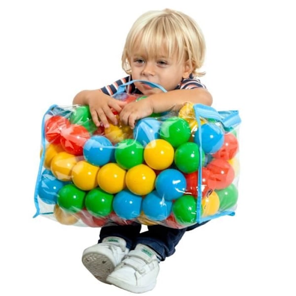 Molto färgade bollar för bollpooler - MOLTO - 100 st - Baby - Blå - Flerfärgad Flerfärgad