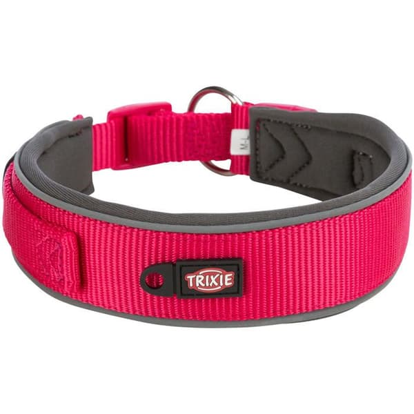 Extra stor hundhalsband Trixie Premium rosagris grafit