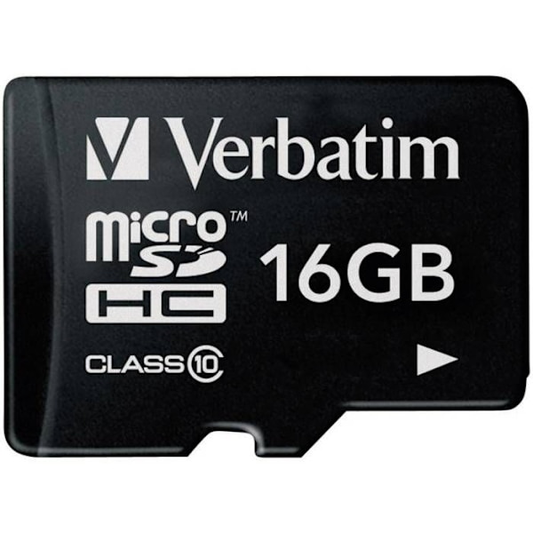 16 GB Class 10 microSDHC flash-hukommelseskort - VERBATIM