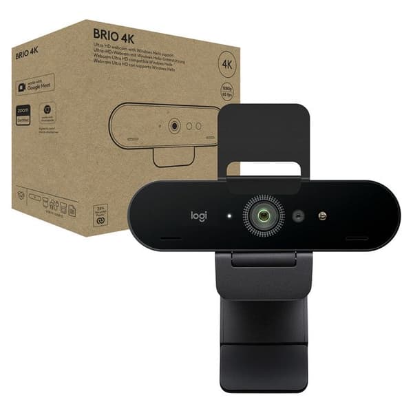Webkamera 4K - LOGITECH - BRIO 4K - 13 MP - USB-C - Automatiikka