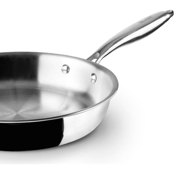 Pande - IBILI - 30 cm - Rustfrit stål - Tredobbelt lag - Induktionskompatibel Rostfritt stål