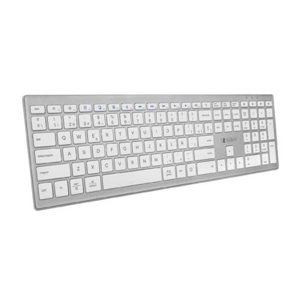 Subblim espanjalainen Qwerty Bluetooth-näppäimistö, hopea