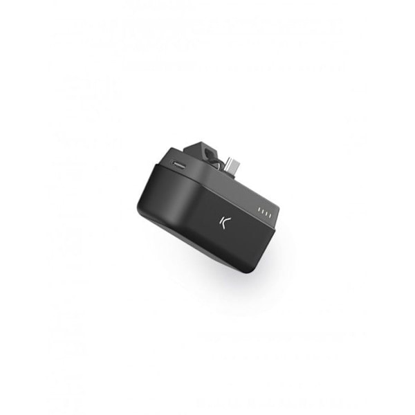 KSIX BPB4800S01N sort powerbank - 4.800 mAh - USB-C han - Opladning via USB-C Svart