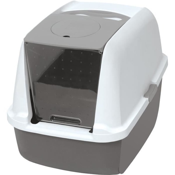 Toaletthus för katt med kattlåda - CATIT - Airsift Regular - Integrerat filtreringssystem - L. 57 x b. 39 x H. 46,5 cm