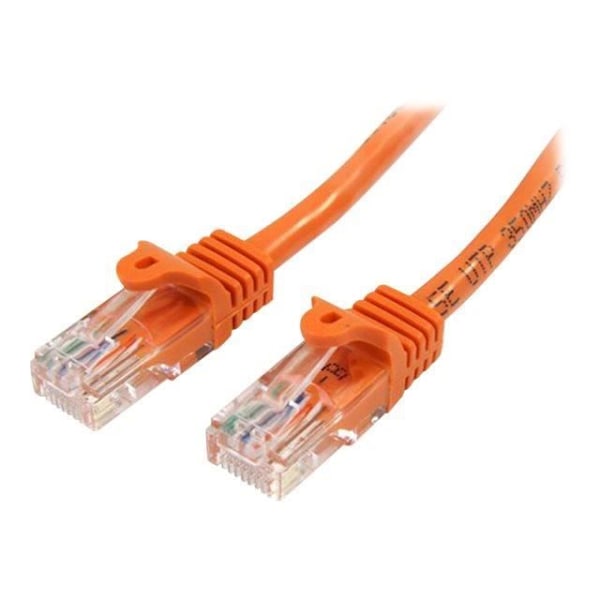 STARTECH Hookless Cat5e UTP-verkkokaapeli - 7m oranssi - Anti-Snag RJ45 Ethernet-johto - Patch-kaapeli