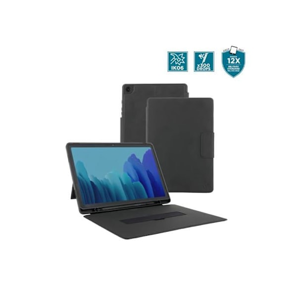 MOBILIS beskyttelsesetui til Samsung Galaxy Tab A9+ 11'' - Stødabsorbant - Læderlook Svart
