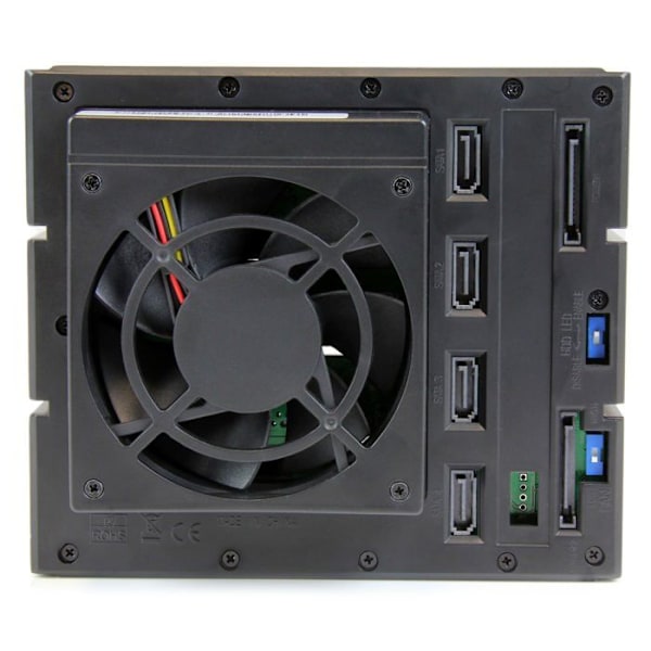 STARTECH Aftageligt rack uden skuffe til 4 x 3,5" SAS II/SATA III 6Gb/s HDD - Aluminium