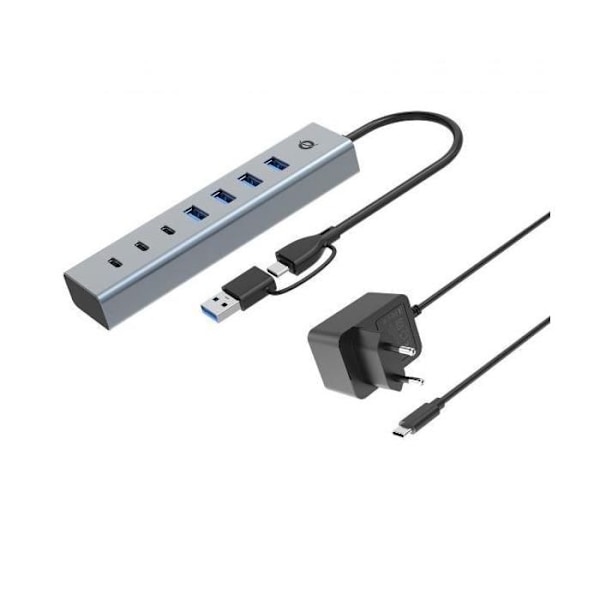 7-porttinen Usb 3.0 -hubi + virtalähde