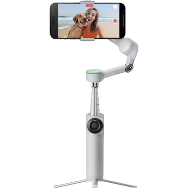 Gimbal - INSTA360 - Flow 2 Pro - Grå - Kompatibel med Apple DockKit - 3-aksers stabilisering