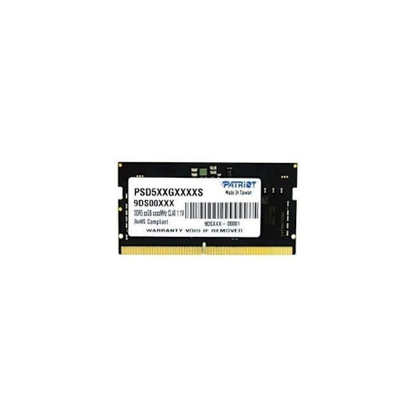Patriot Signature Line Sarja DDR5 16 Go (1 x 16 Go) 4800 MHz SODIMM Yksinkertainen - PSD516G480081S