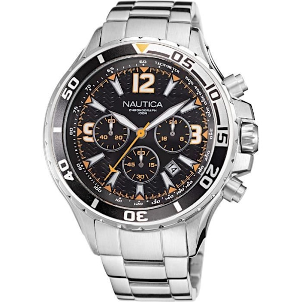 Chronografur - Nautica - NAPNSS217 - Rustfrit stål - 100m vandtæt - Kvarts Silver/stål