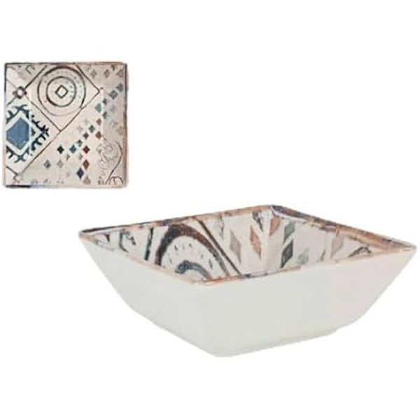 Kulho - LA MEDITERRÁNEA - Kreikka - Posliini - Monivärinen - 13 x 13 x 5 cm Flerfärgad