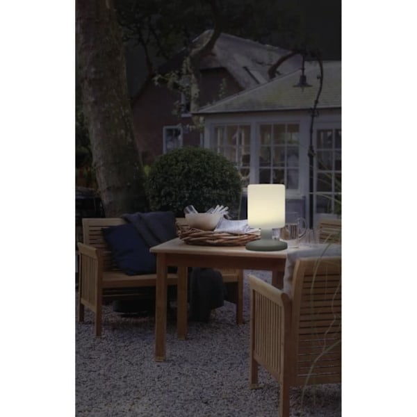 Smartwares Vit LED utomhusbordslampa 5W - 8h uppladdningsbart batteri Vit