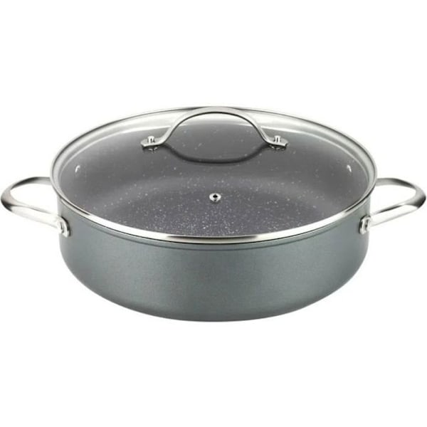 Fagor SAVIA 28 Gryta i Granit, Diameter 28 cm, Med glaslock, Gryta i Smidda Aluminium