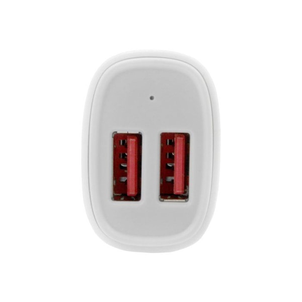 STARTECH Cigarettænderadapter med 2 USB-porte - Høj effekt (24 W / 4,8 A) - Hvid