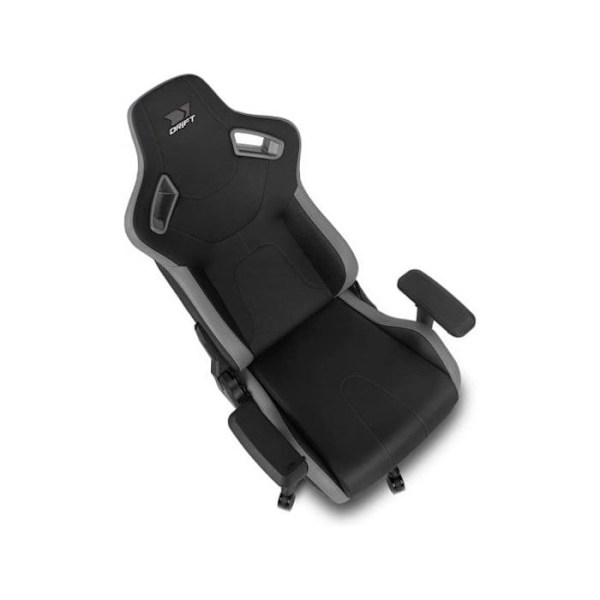 DRIFT GAMING Chair DR600 -DR600BGRAY - Professionell spelstol, konstläder, 4D armstöd, klass 4 kolv, mekanism Grå