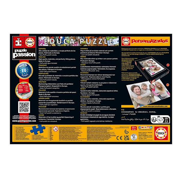 Puzzle Dyr 500 brikker EDUCA - MØDE MELLEM DINOSAURER