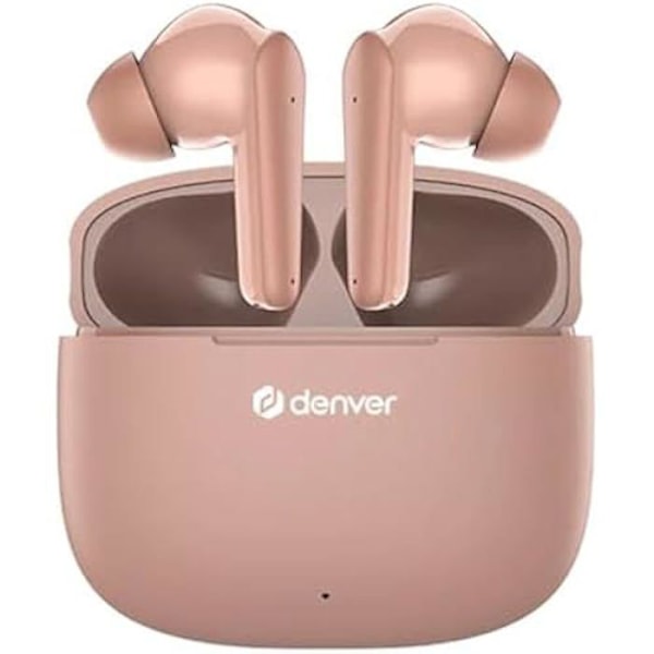 In-ear kuulokkeet - DENVER - TWE-48 - Bluetooth - Vaaleanpunainen - Akun kesto 6 tuntia