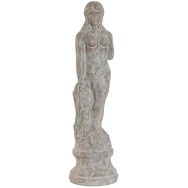 Dekorativ figur - HOME ESPRIT - Romantisk kvinde - Grå - Ældret finish - 17 x 17 x 61 cm Flerfärgad