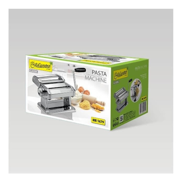 Pasta Kone - MAESTRO - MR1679 - Ruostumatonta terästä - Tagliolini Leikkuri - 2 ja 6 mm Rostfritt stål