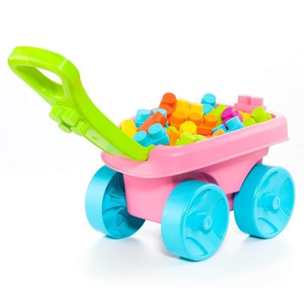 Molto vagn med 20 block - MOLTO - Rosa - Blandat - Baby - Inomhus - 12 månader Rosa