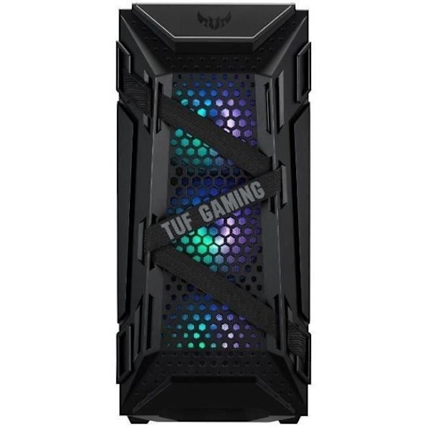 ASUS TUF Gaming GT301 PC CASE - Musta - Micro ATX -muoto (90DC0040-B49000)
