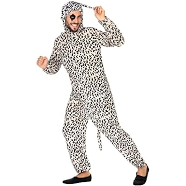 Voksne Dalmantiner Kostume - ATOSA - Cartoon Hundedragt og Hat - Sort - Hvid - Polyester Vit
