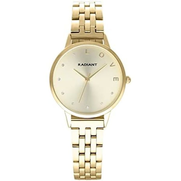 Ur - RADIANT - RA609202PT - Sort Læder - Vandmodstand 3 ATM - Analog Quartz Svart