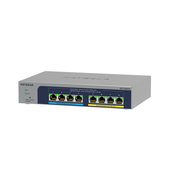 Kytkin - Netgear - MS108EUP - 8 Porttia - Gigabit Ethernet - 2 vuoden takuu
