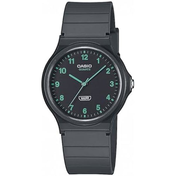 Dameur - CASIO - MQ-24B-8BEF - Plastarmbånd - Antracit farve - Quartz urværk