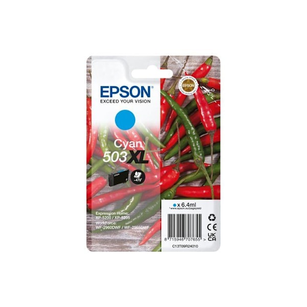 EPSON 503 PIMENT CYAN XL