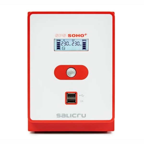 Onduleur - SALICRU - SPS 2200 SOHO - Linjainteraktiivinen 2200VA - 4 IEC-pistoketta - 2 suojattua ADSL-pistoketta