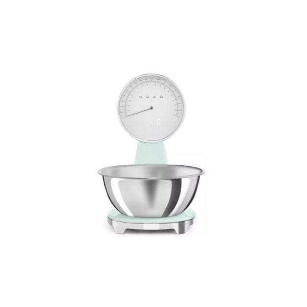 Keittiövaaka - SMEG - KSF01PGWW - Ruostumaton teräs - 5 kg - Ladattava USB vatten grönt