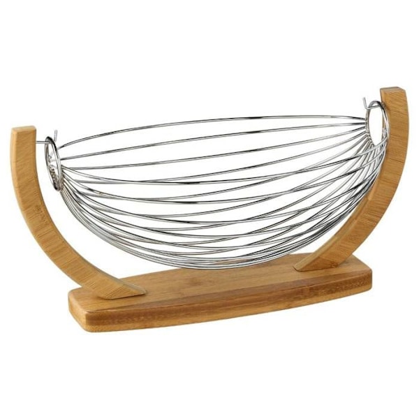 5five - metal swing kurv 36x21cm bambus
