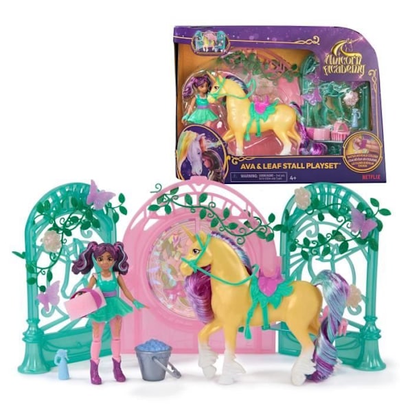 SPIN MASTER LEGE SÆT MINI DUKKEN AVA OG LEAF FARVEAFSLØRING Unicorn Academy Flerfärgad