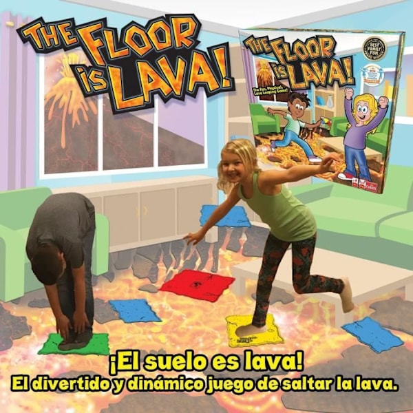 Gulv er lava - Brætspil - GOLIATH - Fra 5 år Flerfarvet