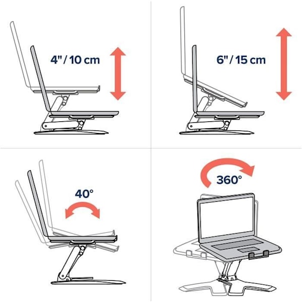 ERGOTRON Neo-Flex Stander 33-334-085 - Til bærbar - Sort