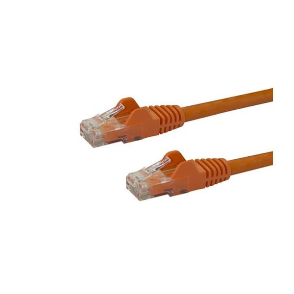 Cat6 Gigabit UTP netværkskabel uden krog 2m - STARTECH - Orange - Crosstalk reduktion