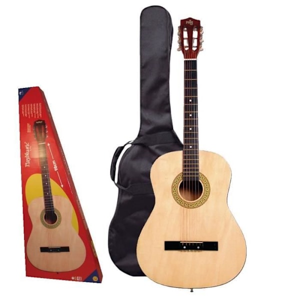 Spansk gitarr - REIG - Klassisk modell - Verklig stämning - 75 cm - Barn Beige, svart och brun
