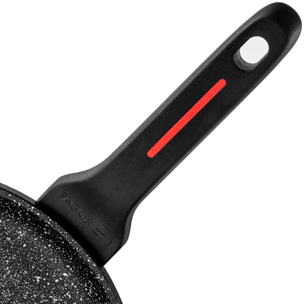 Induktionssteger 28 cm Aluminium med non-stick belægning Økologisk uden PFOA FAGOR Alutherm Sort 00222 Svart