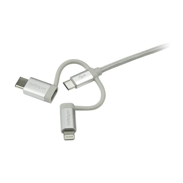 Moniliitin USB-kaapeli - StarTech.com - LTCUB1MGR - 1 m - Lightning, USB-C, Micro USB