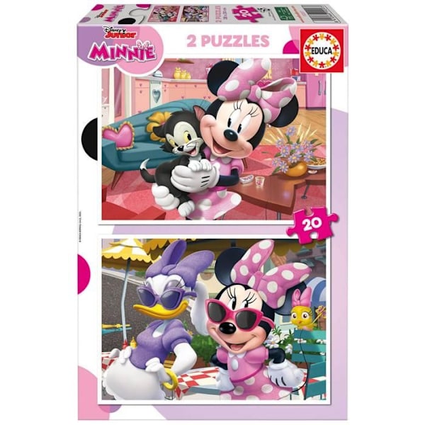 Pussel 2 x 20 bitar: Disney: Minnie