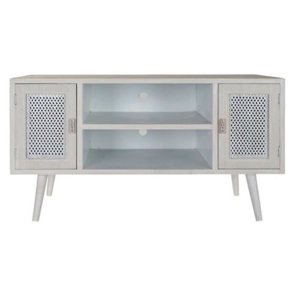 TV-møbel Thyann White MDF Wood (110 x 61 x 41 cm)