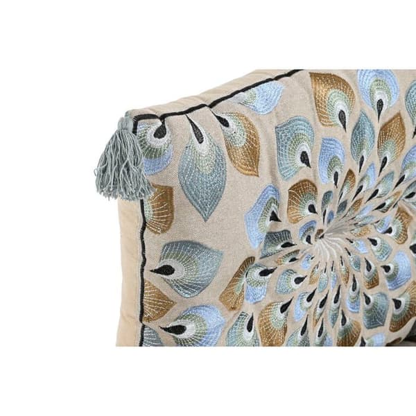 Trädgårdsstol - DKD Home Decor - Dubbel - 2 platser - Bomull - Blå/Beige beige/blå