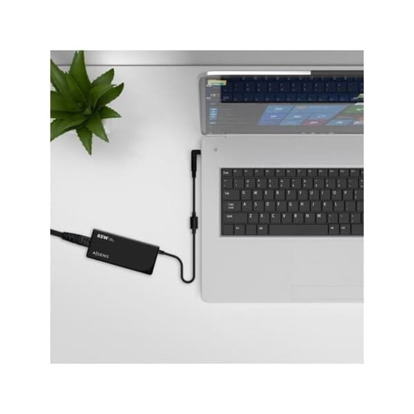 Adapter och Transformator - AISENS - ASLC-65Wauto-Bk - 65 W - Inomhus - Justerbar spänning